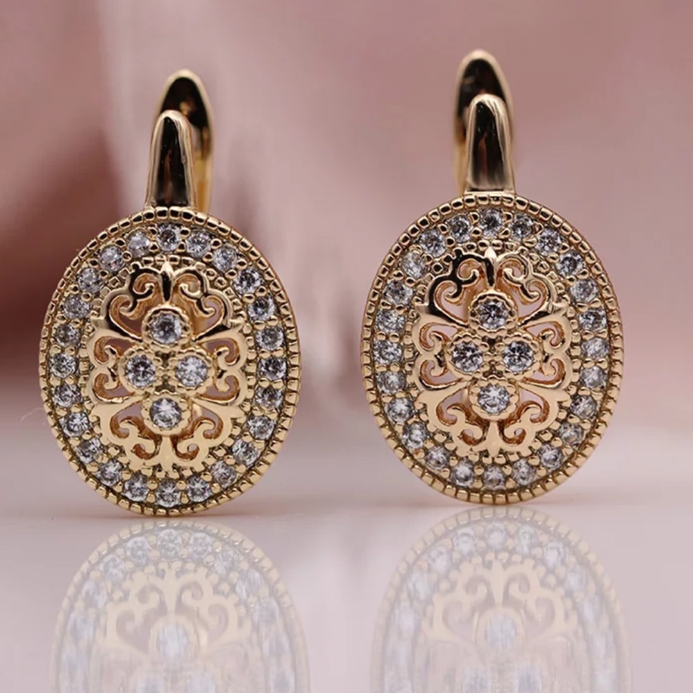 π Gold Plated Earrings